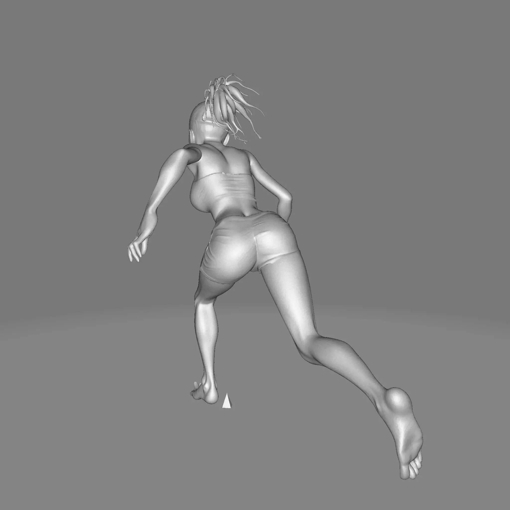 Cursed Sprinter Stylized Horror Runner 3D Model 3D print model_32