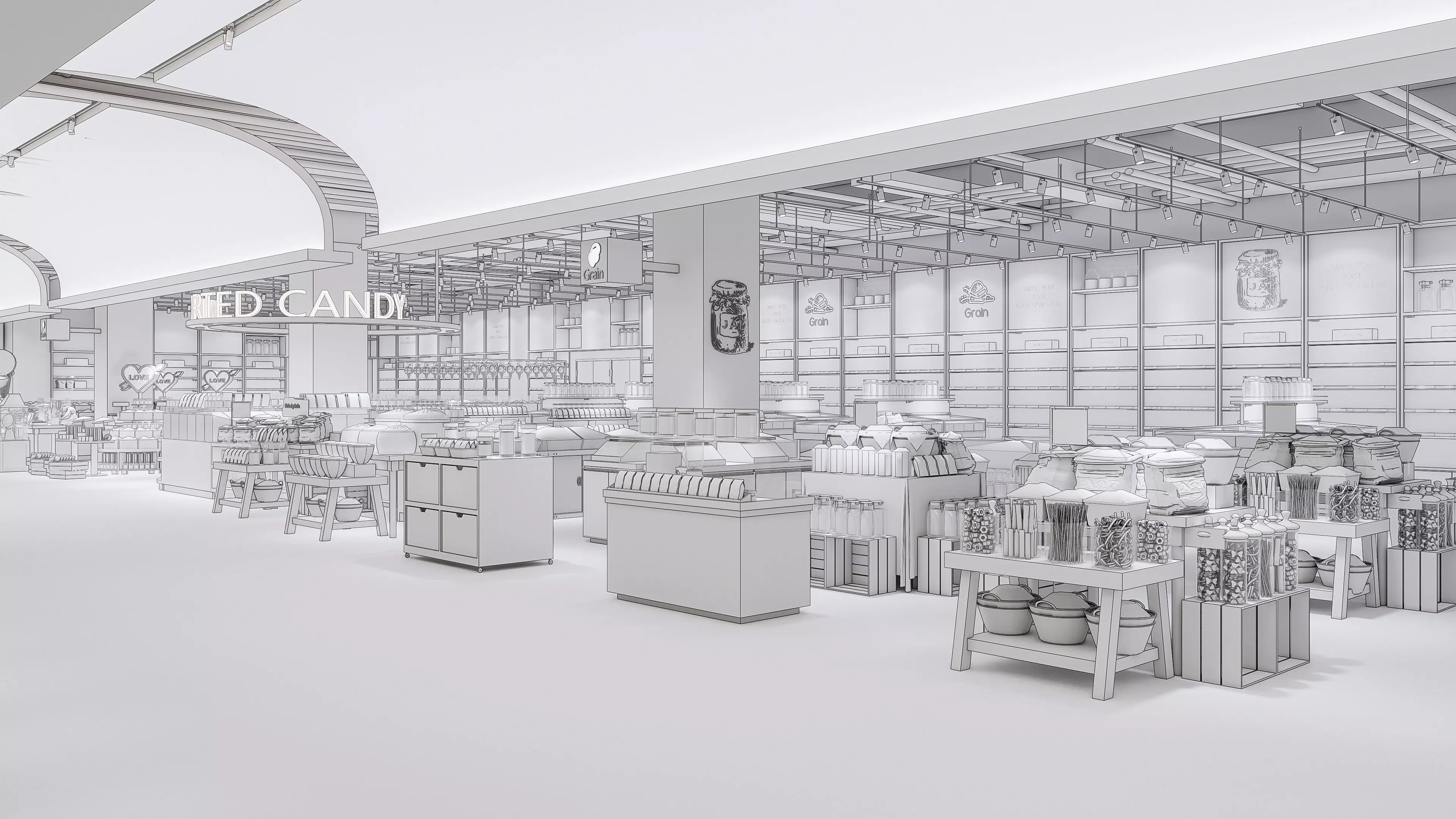 Supermarket  Hypermarket   Convenience Store 1 3D model_22