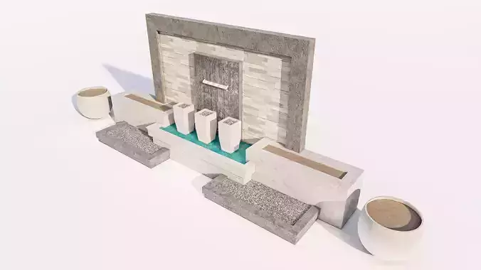 Contemporary Garden Landscape Water Fountain Kit