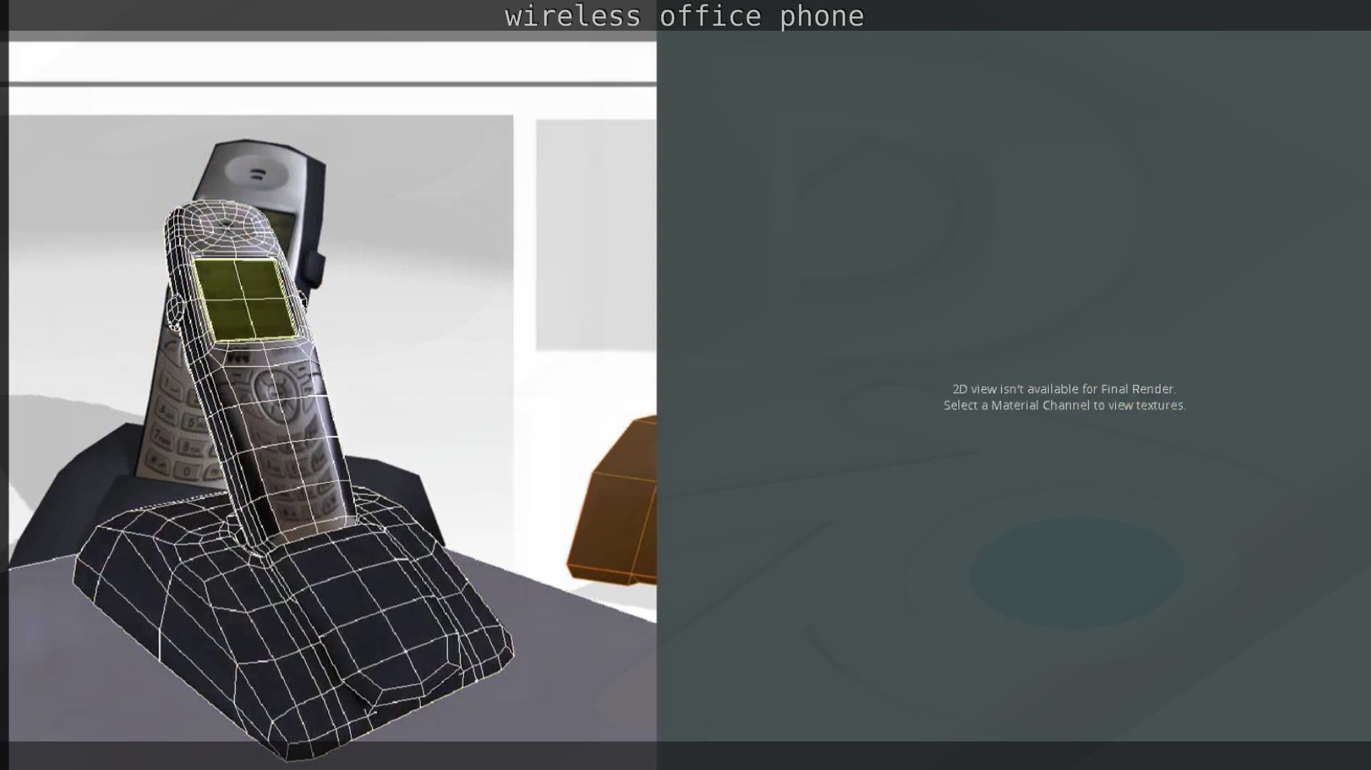 Wireless phone low-poly  Low-poly 3D model_27