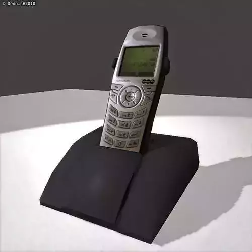 Wireless phone low-poly  Low-poly 3D model