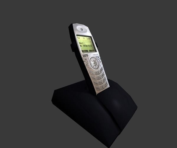 Wireless phone low-poly  Low-poly 3D model_4