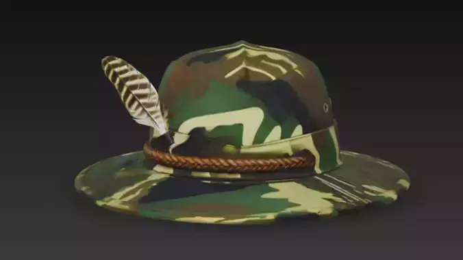 Adventure hat 3d model