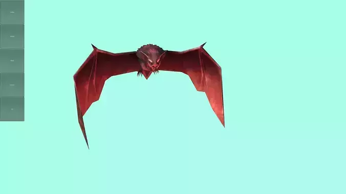 Bat Monster Animated Game Ready