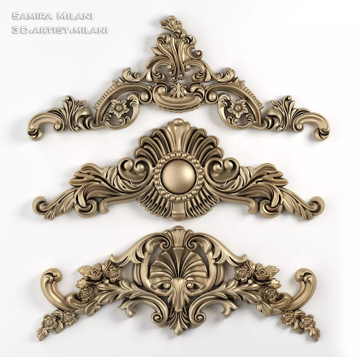 Ornament Pack 1 3D model_3