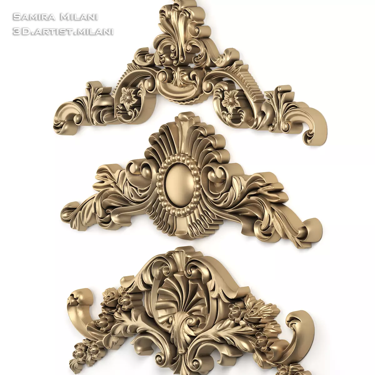 Ornament Pack 1 3D model_4
