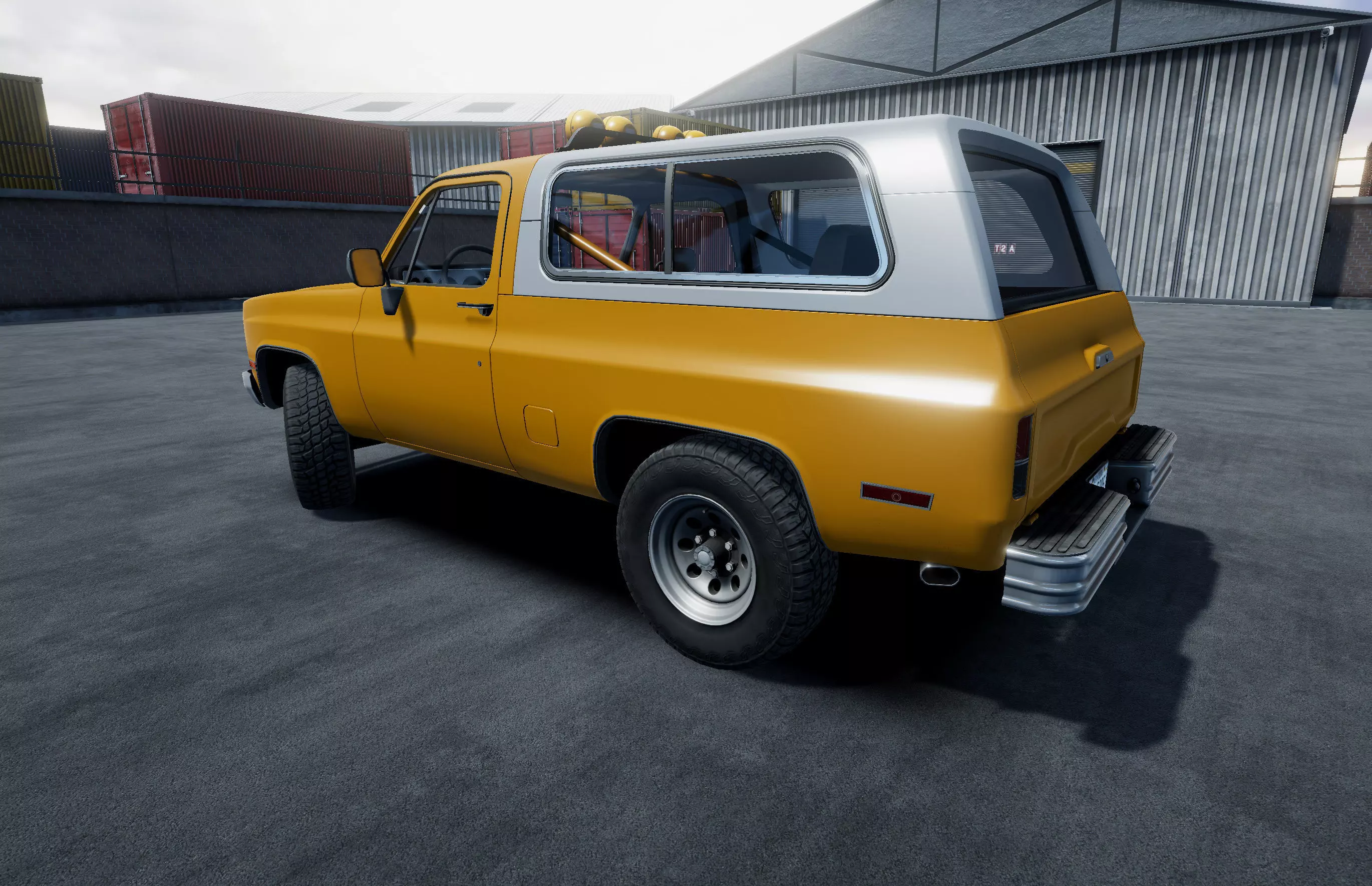 Offroad car with industrial environment unity asset Low-poly 3D model_8