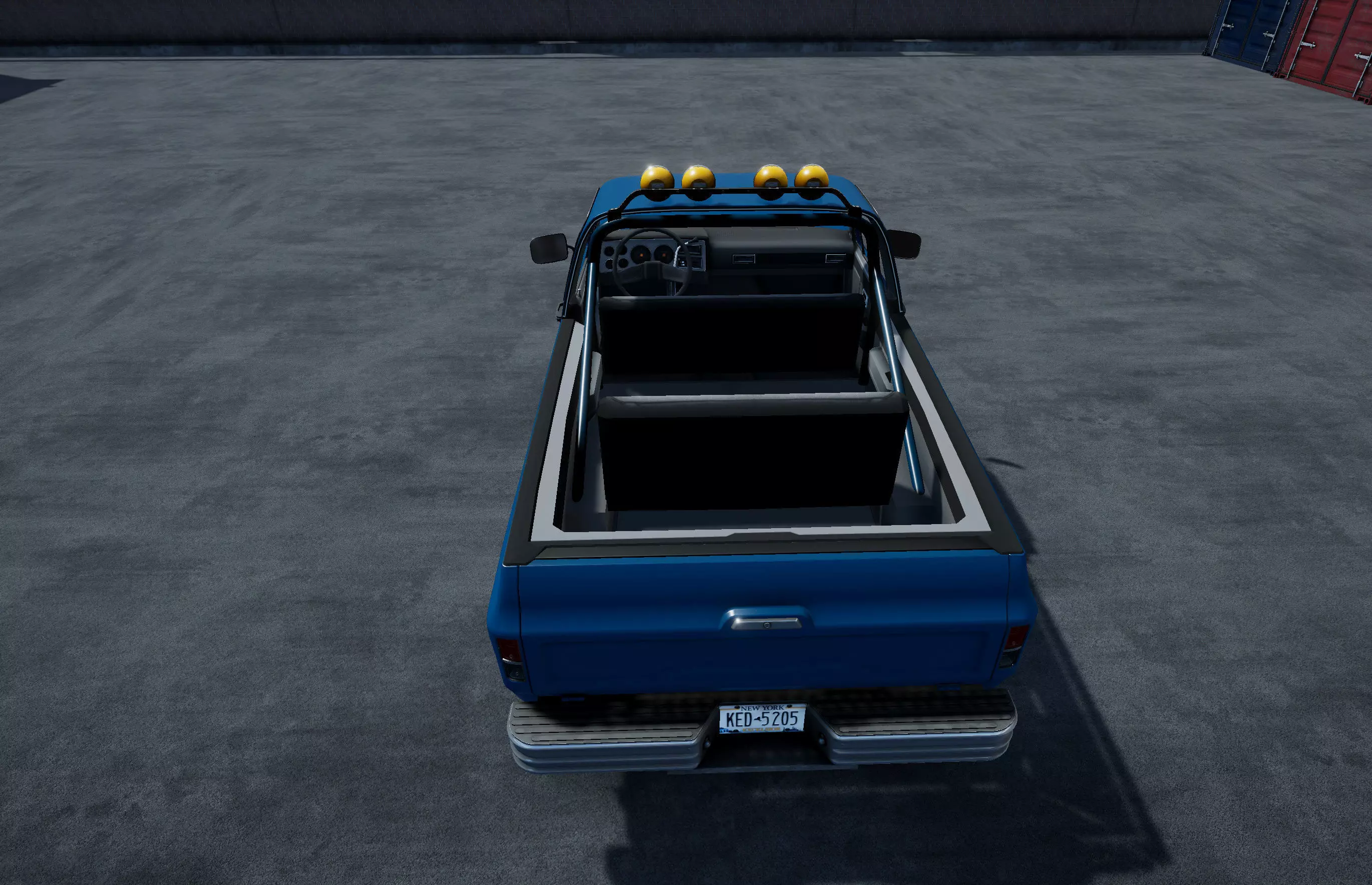 Offroad car with industrial environment unity asset Low-poly 3D model_11