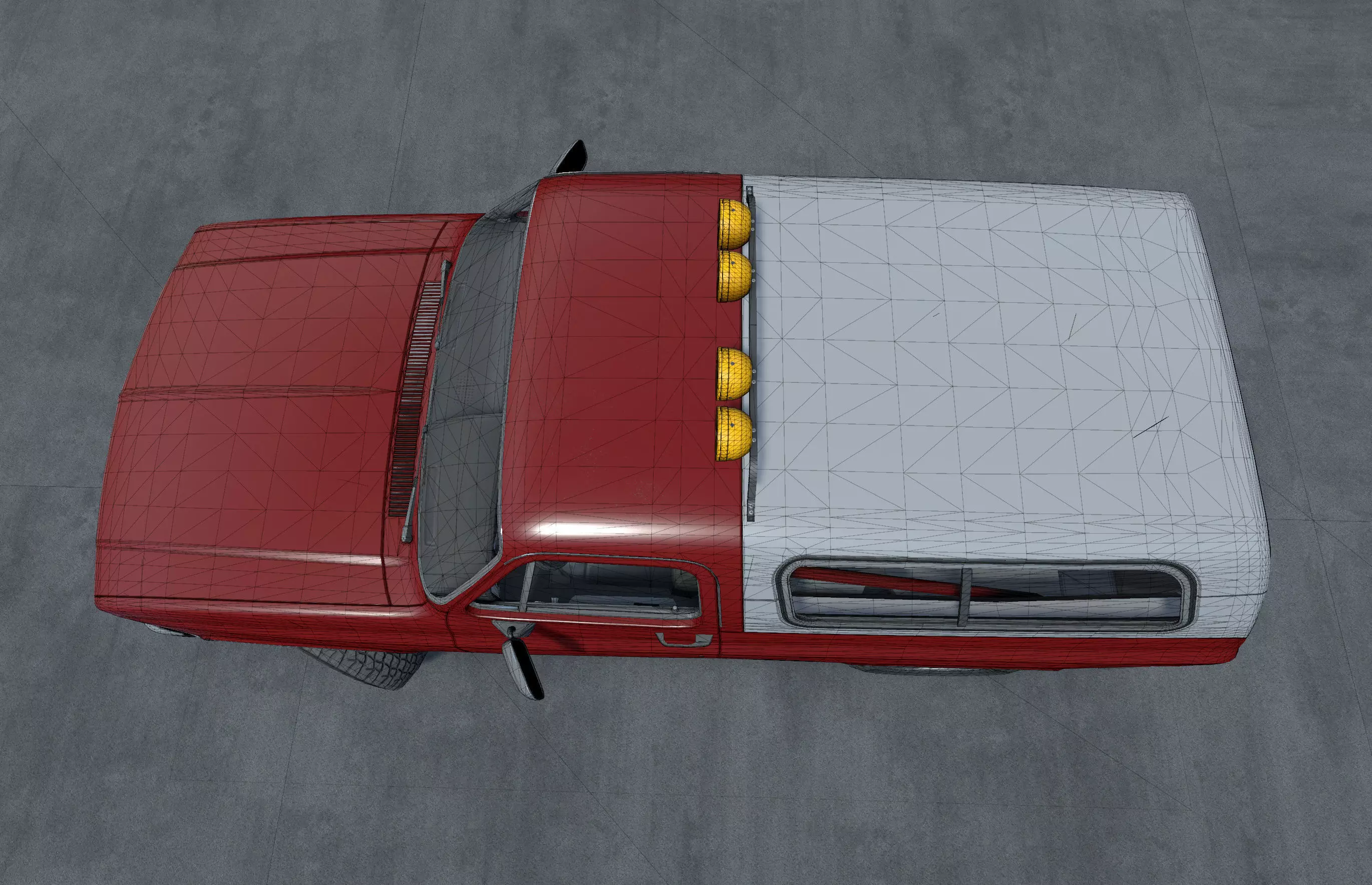 Offroad car with industrial environment unity asset Low-poly 3D model_17