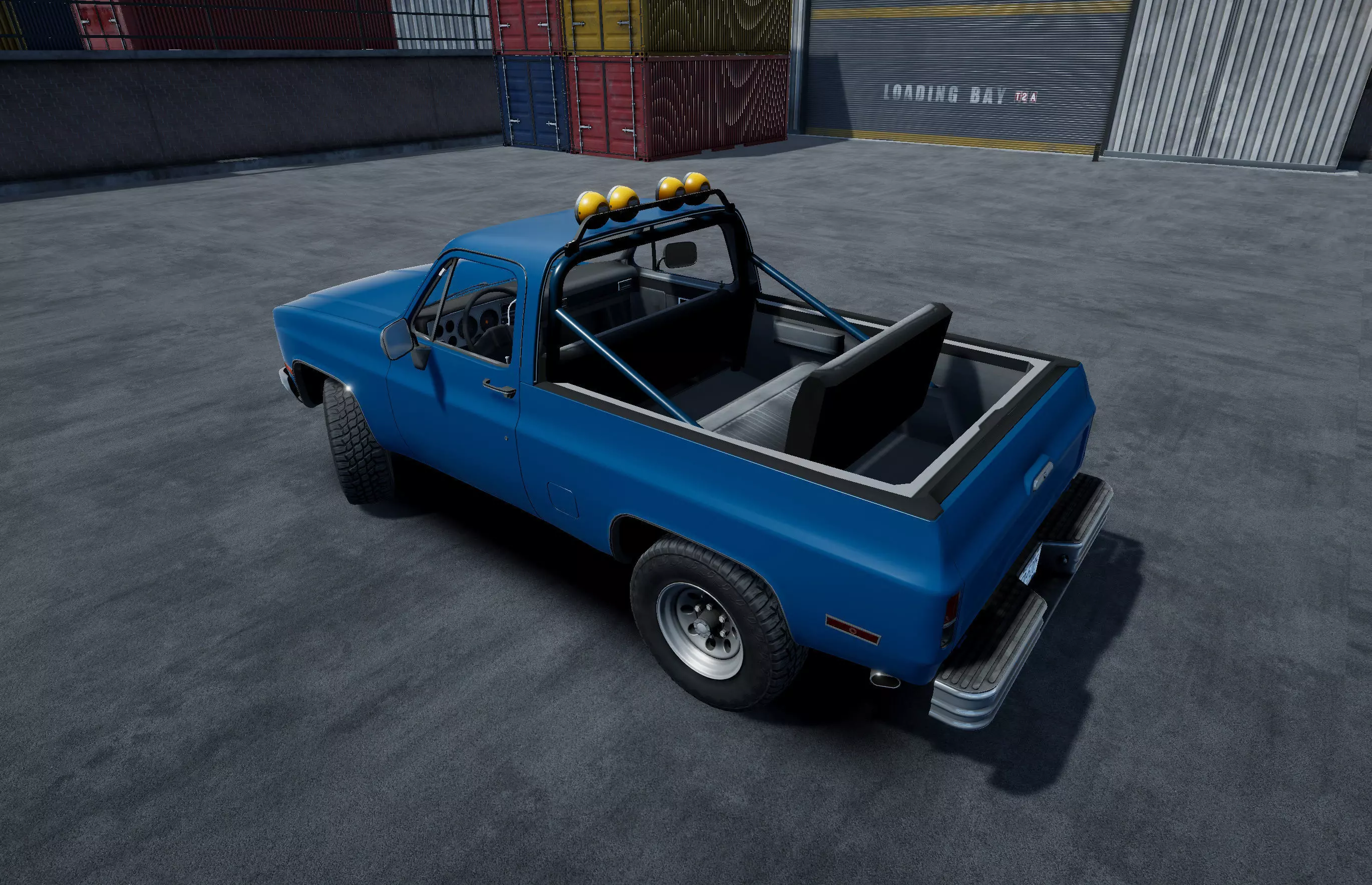 Offroad car with industrial environment unity asset Low-poly 3D model_10