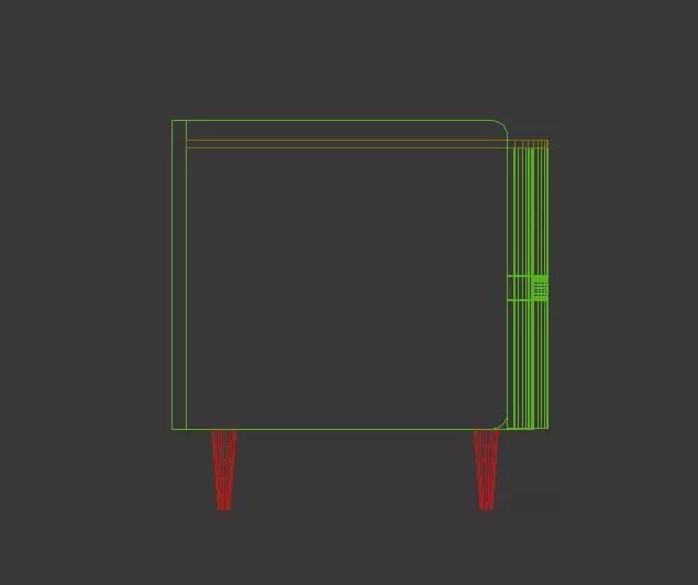 side table marble top Free low-poly 3D model_4