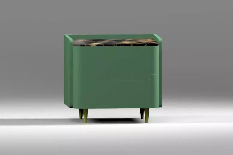 side table marble top Free low-poly 3D model_2