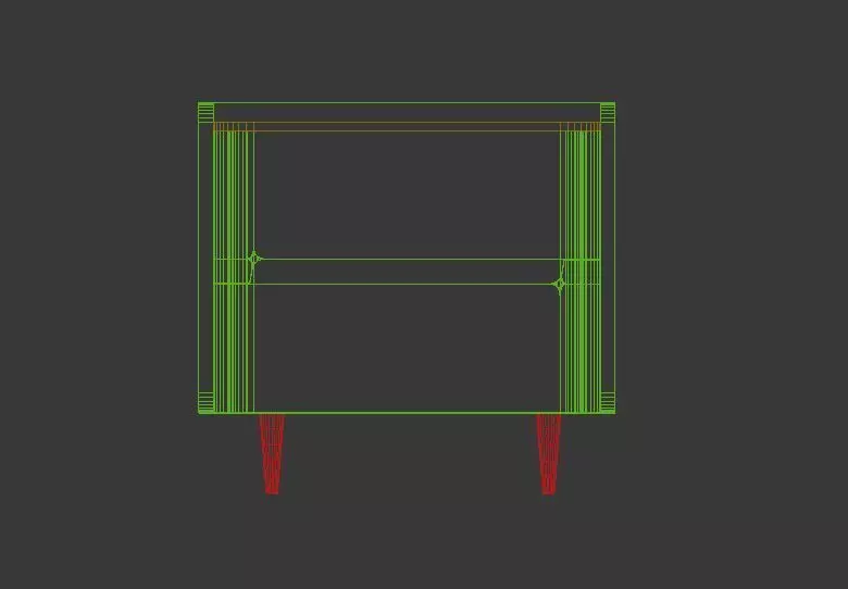 side table marble top Free low-poly 3D model_3