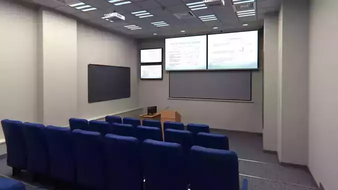 Presentation Room   Auditorium Low-poly 3D model