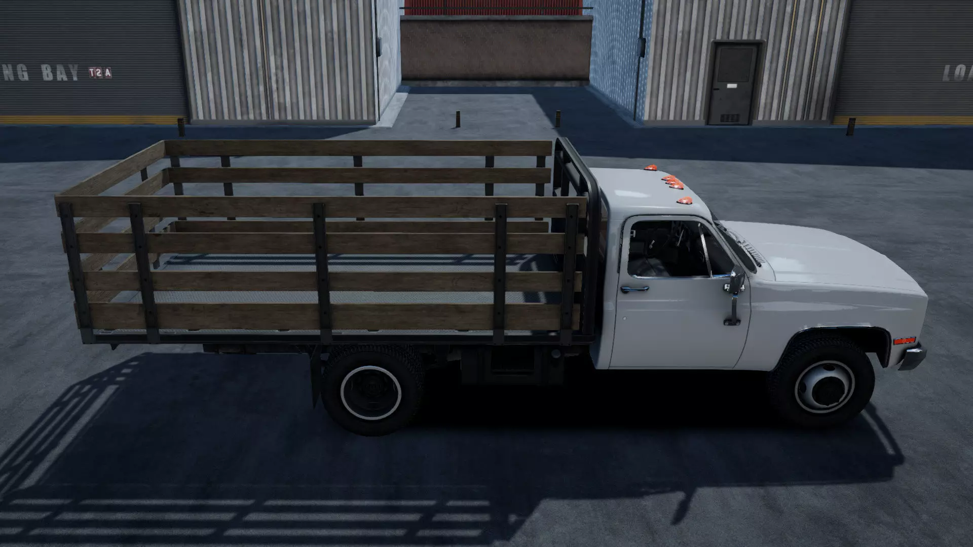 Stack farmer pickup truck unity asset Low-poly 3D model_5