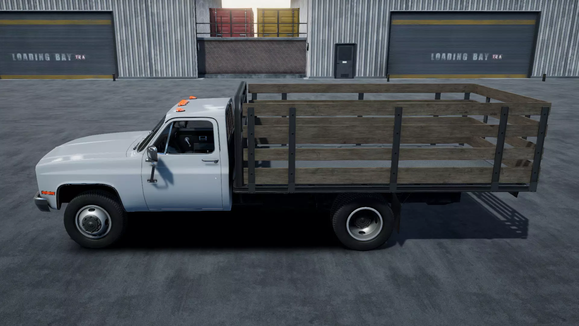 Stack farmer pickup truck unity asset Low-poly 3D model_4