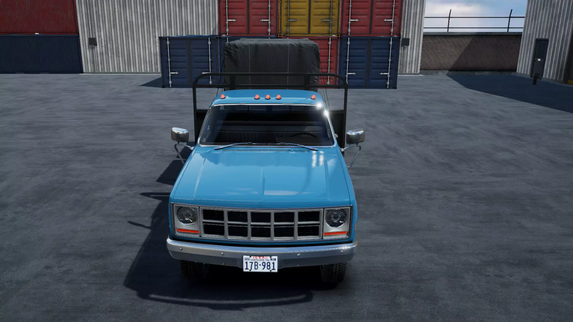 Stack farmer pickup truck unity asset Low-poly 3D model_11