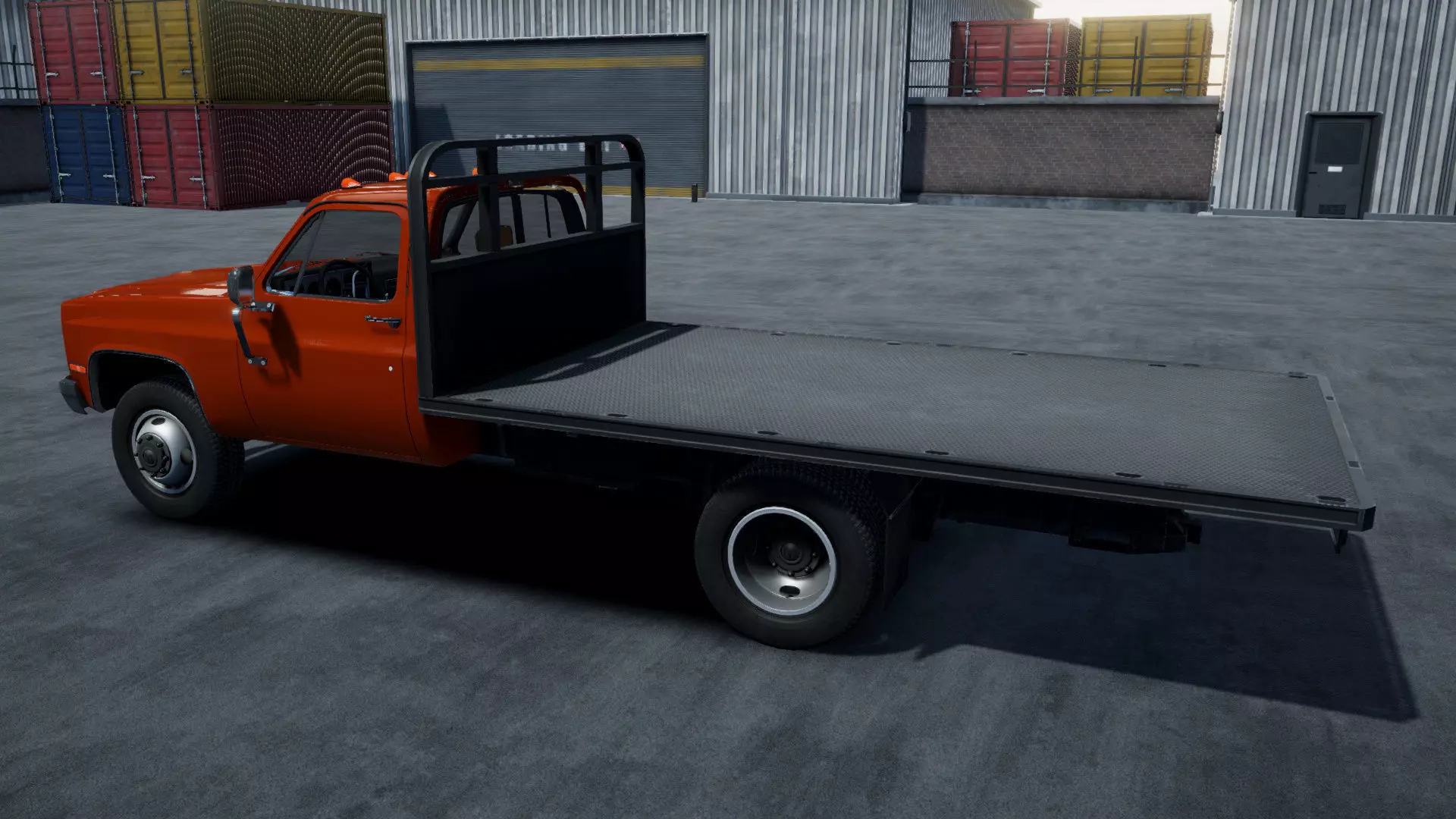 Stack farmer pickup truck unity asset Low-poly 3D model_9