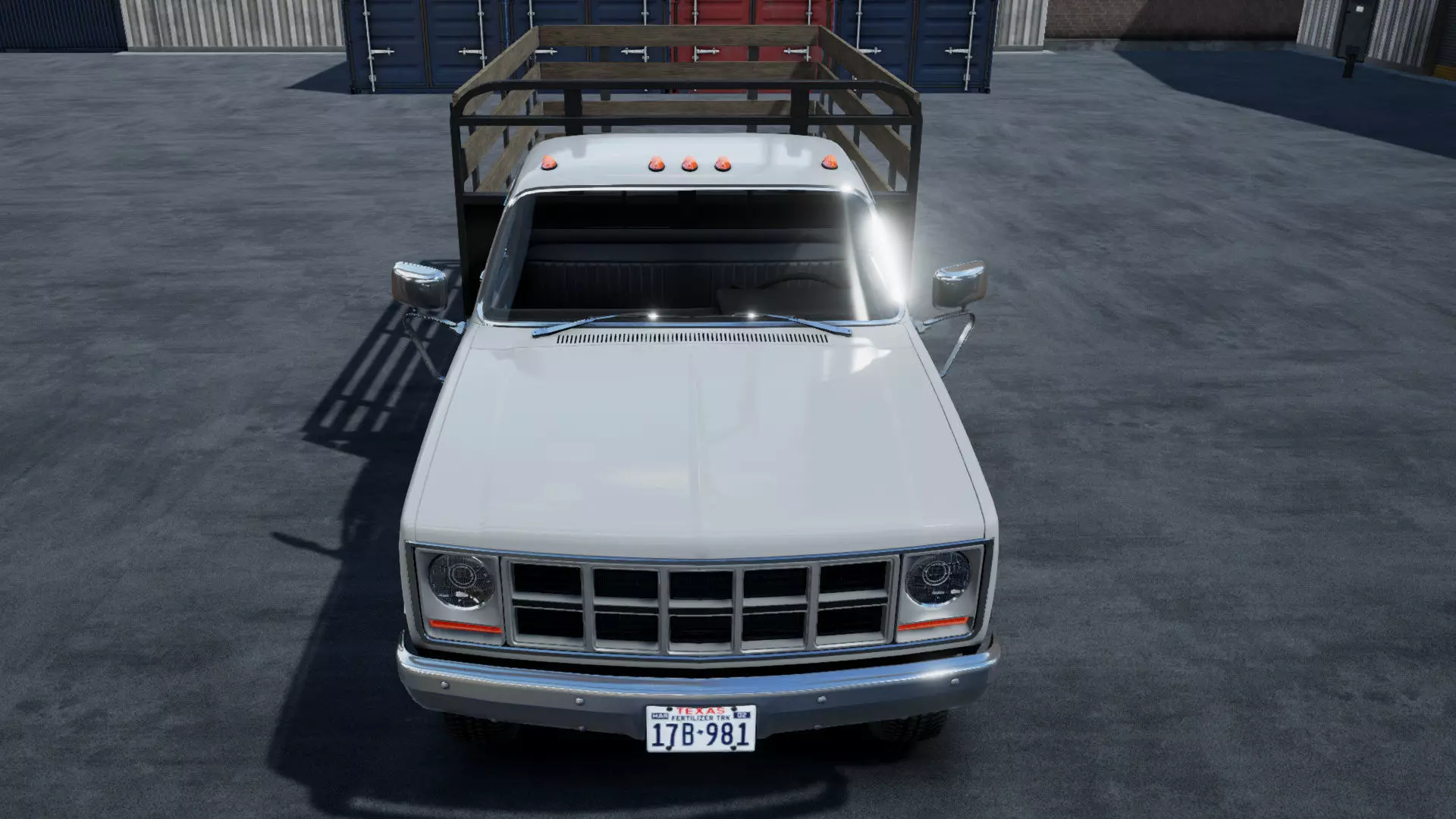 Stack farmer pickup truck unity asset Low-poly 3D model_6