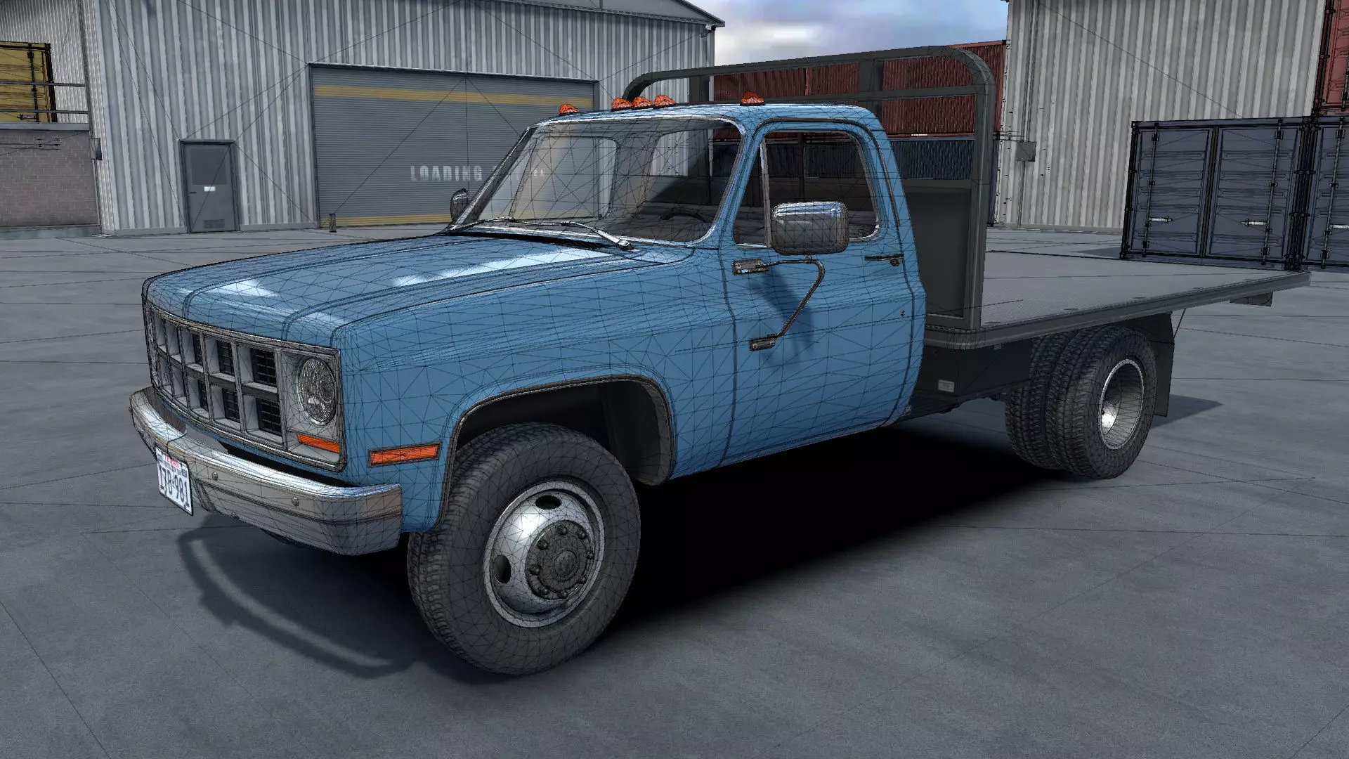 Stack farmer pickup truck unity asset Low-poly 3D model_19