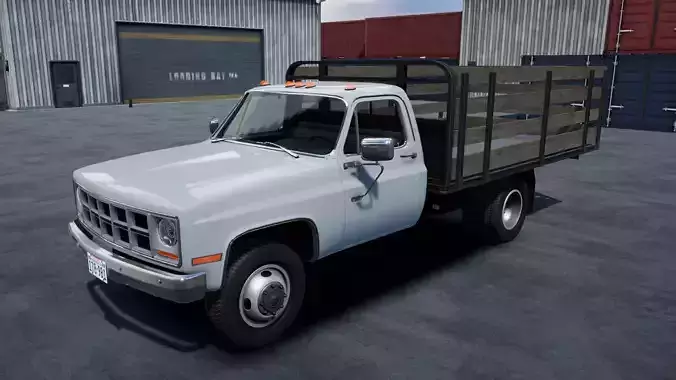 Stack farmer pickup truck unity asset Low-poly 3D model Stack farmer pickup truck unity asset Low-poly 3D model