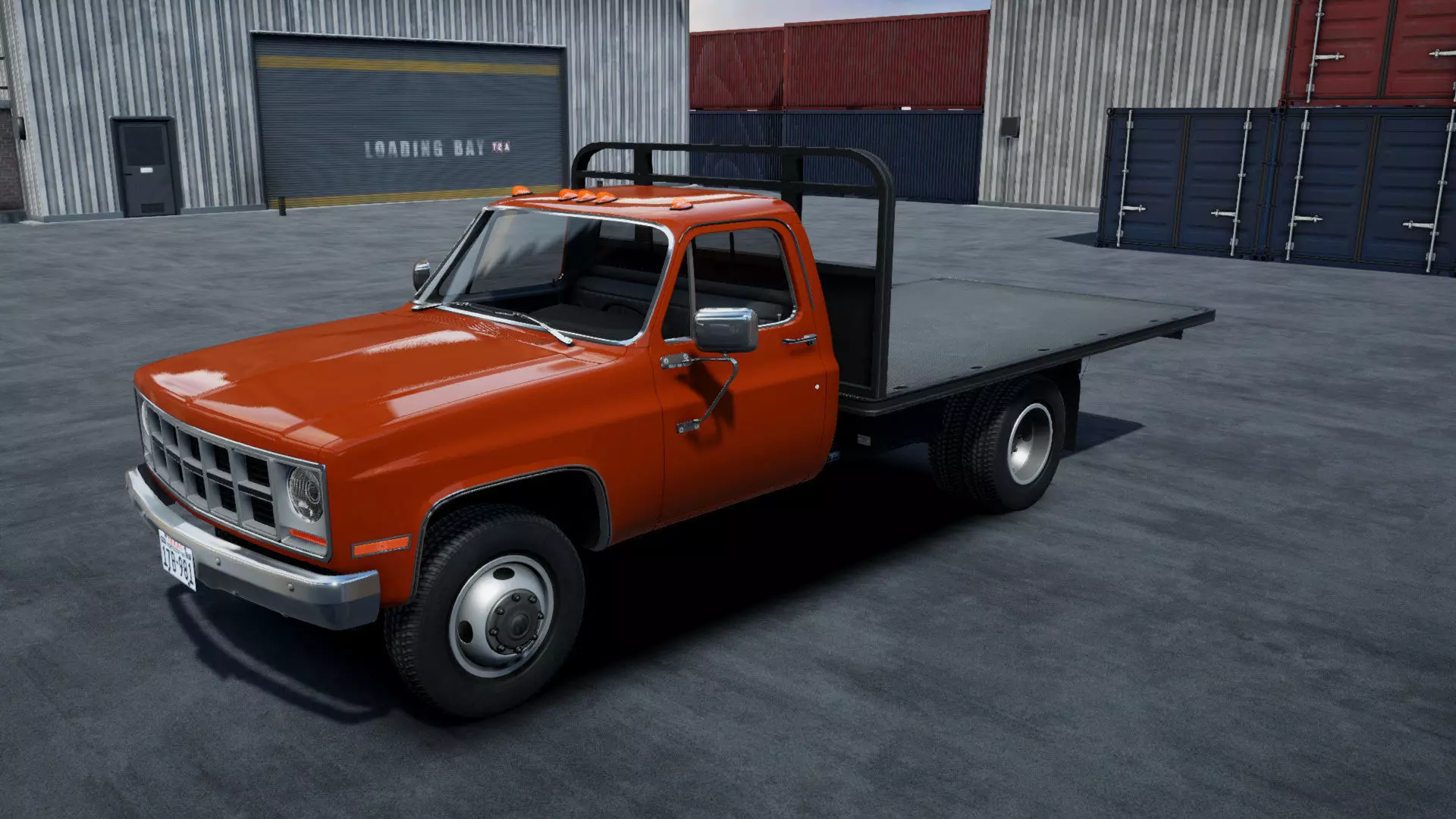 Stack farmer pickup truck unity asset Low-poly 3D model_8