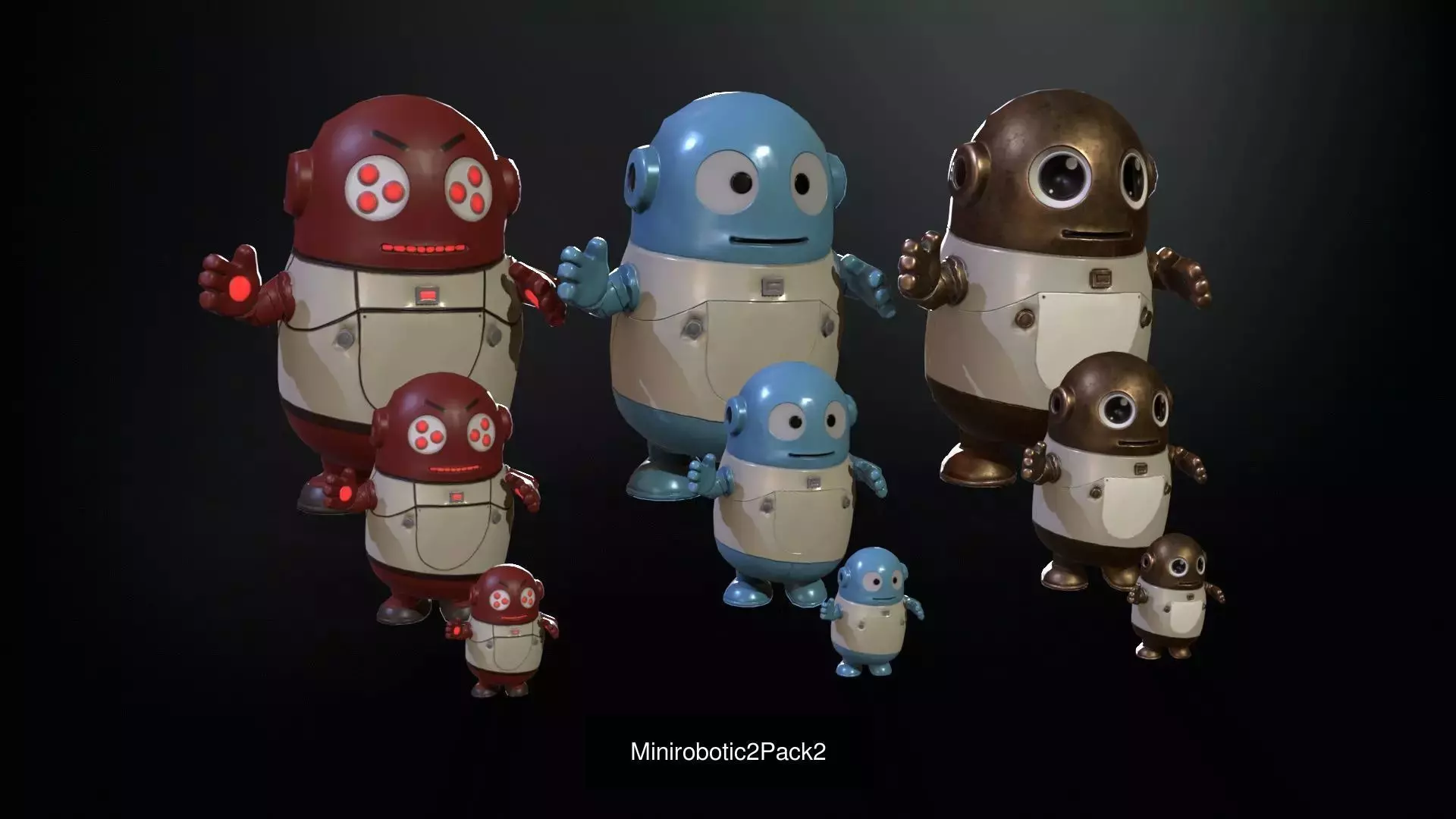 MiniroboticPack2 3D Model Collection_10