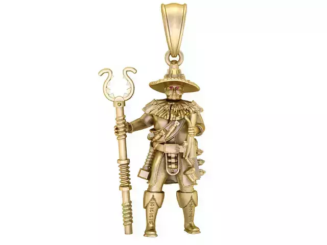  MEN  PENDANT 3D PRINTABLE MODEL