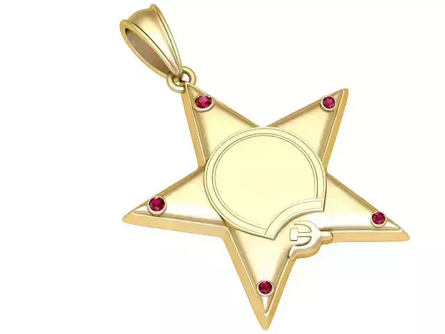 STAR PENDANT 3D PRINTABLE MODEL 