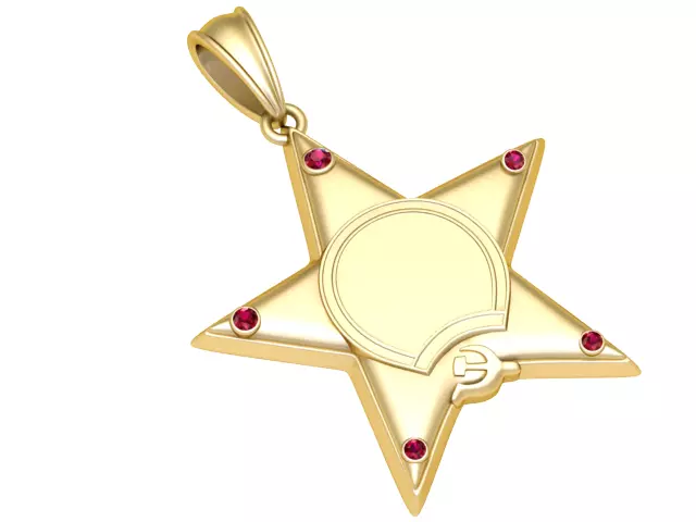 STAR PENDANT 3D PRINTABLE MODEL 3D print model_0