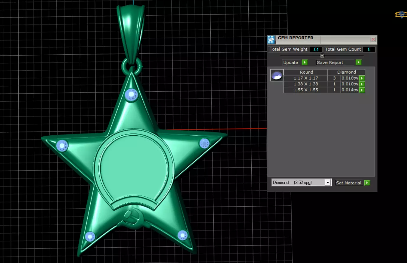 STAR PENDANT 3D PRINTABLE MODEL 3D print model_5