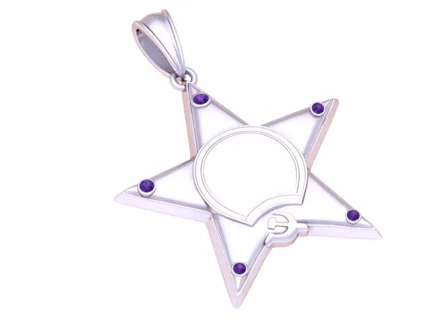 STAR PENDANT 3D PRINTABLE MODEL 3D print model_3
