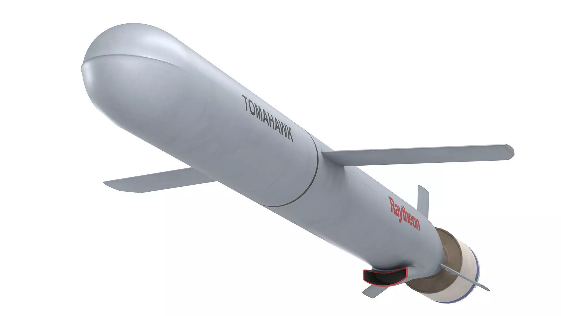 Tomahawk Land Attack Cruise Missile Rocket Block V Low-poly 3D model_8