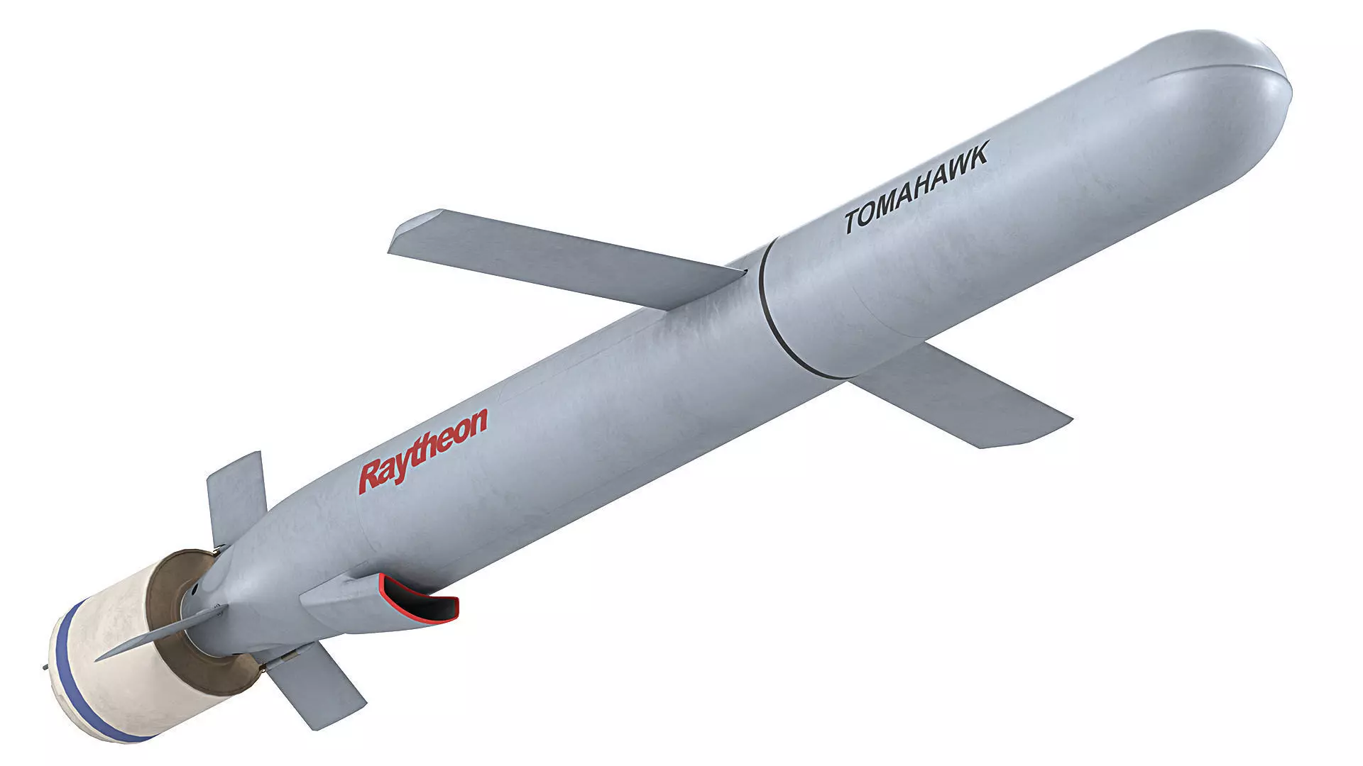 Tomahawk Land Attack Cruise Missile Rocket Block V Low-poly 3D model_2