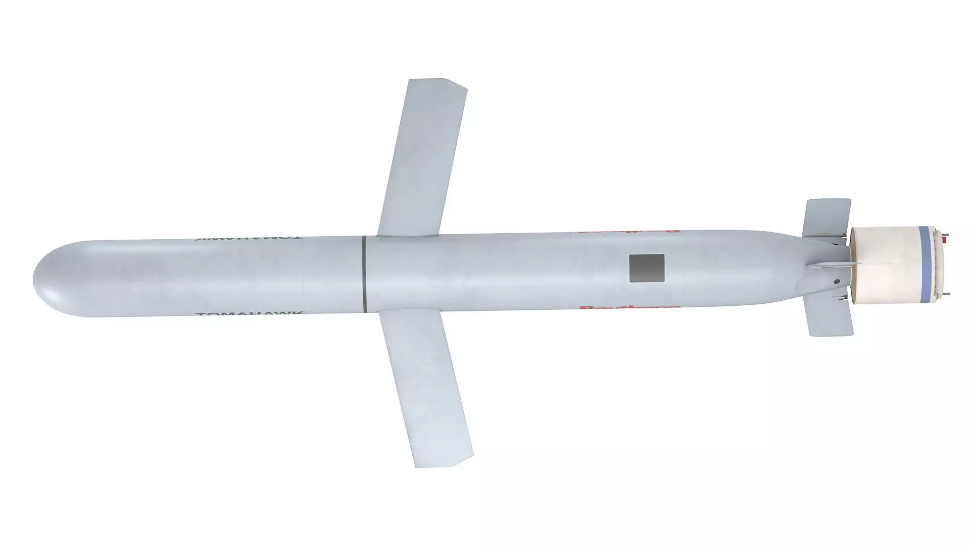 Tomahawk Land Attack Cruise Missile Rocket Block V Low-poly 3D model_7