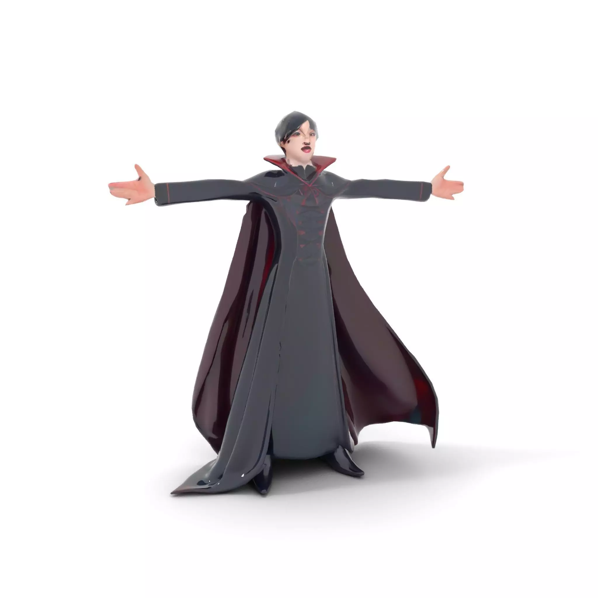 Elegant Vampire Attire model pack Low-poly 3D model_14