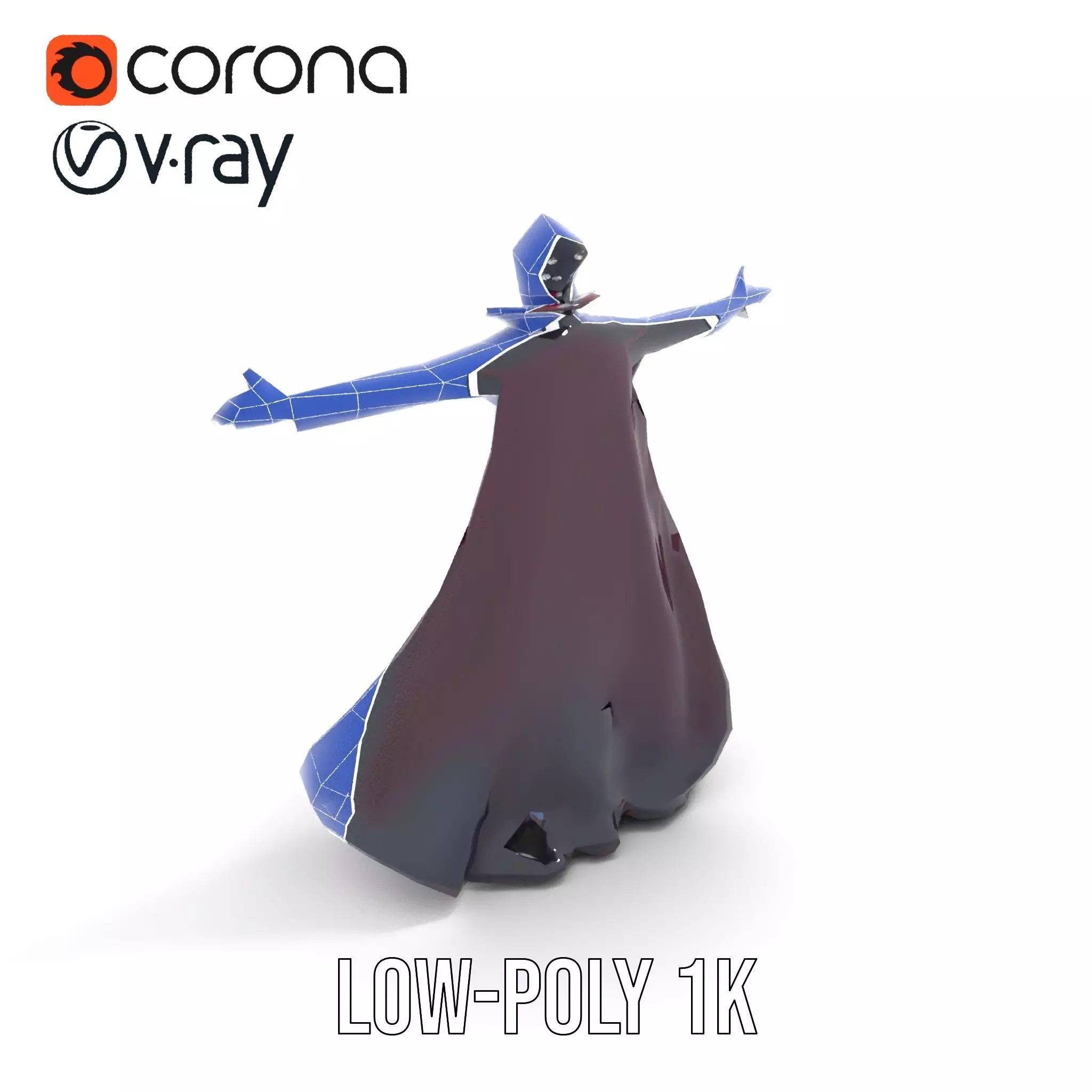 Elegant Vampire Attire model pack Low-poly 3D model_15