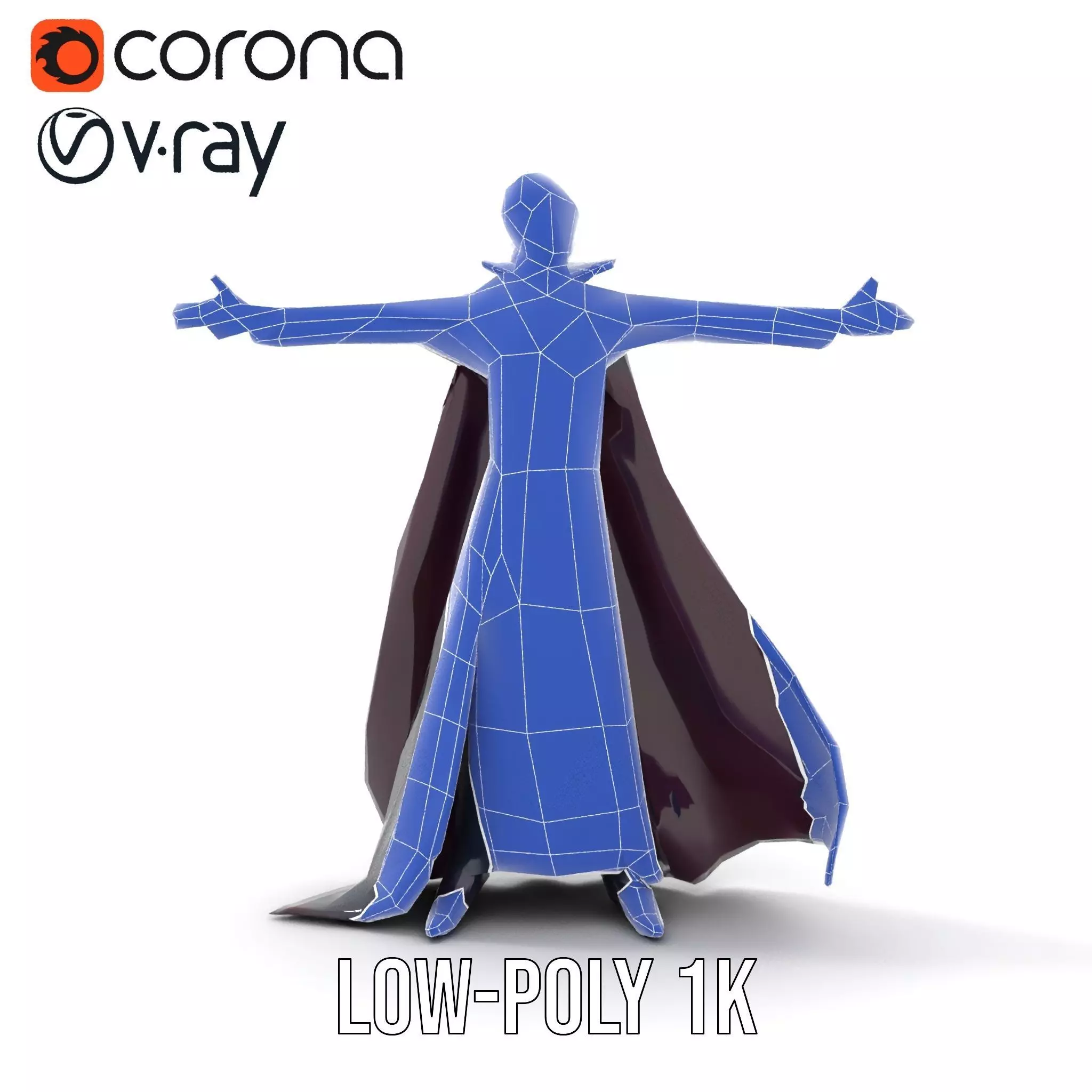 Elegant Vampire Attire model pack Low-poly 3D model_9