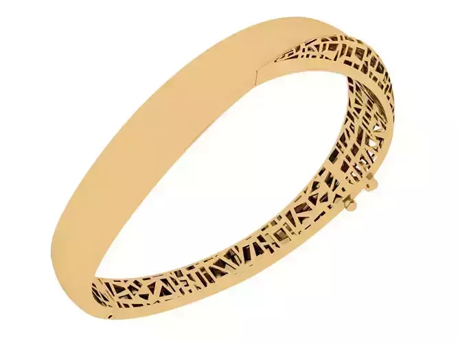Custom Design Gold Bracelet 3D print model Custom Design Gold Bracelet 3D print model