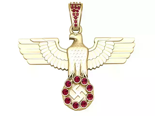 EAGLE PENDANT 3D PRINATBLE MODEL 