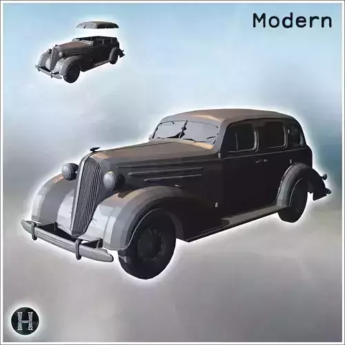 Chevrolet Master Deluxe 1936 sedan car 13 - Modern WW2 WW1 World