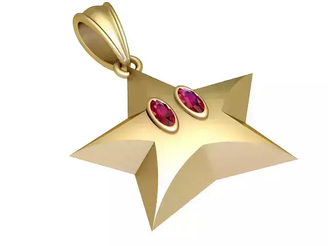 STAR PENDANT 3D PRINTABLE MODEL 