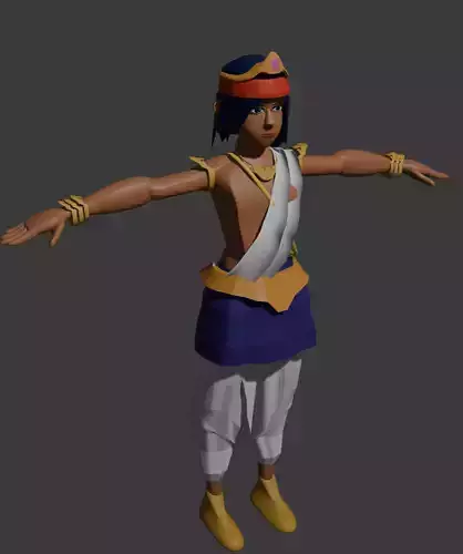 Sri Lankan Prince Low-poly 3D model