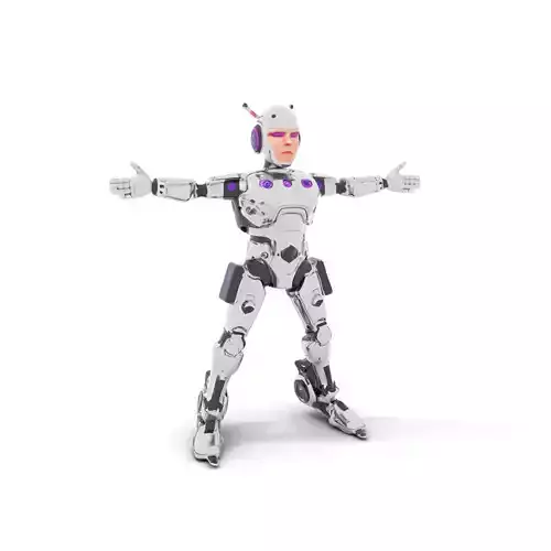 Futuristic Humanoid Robot model pack