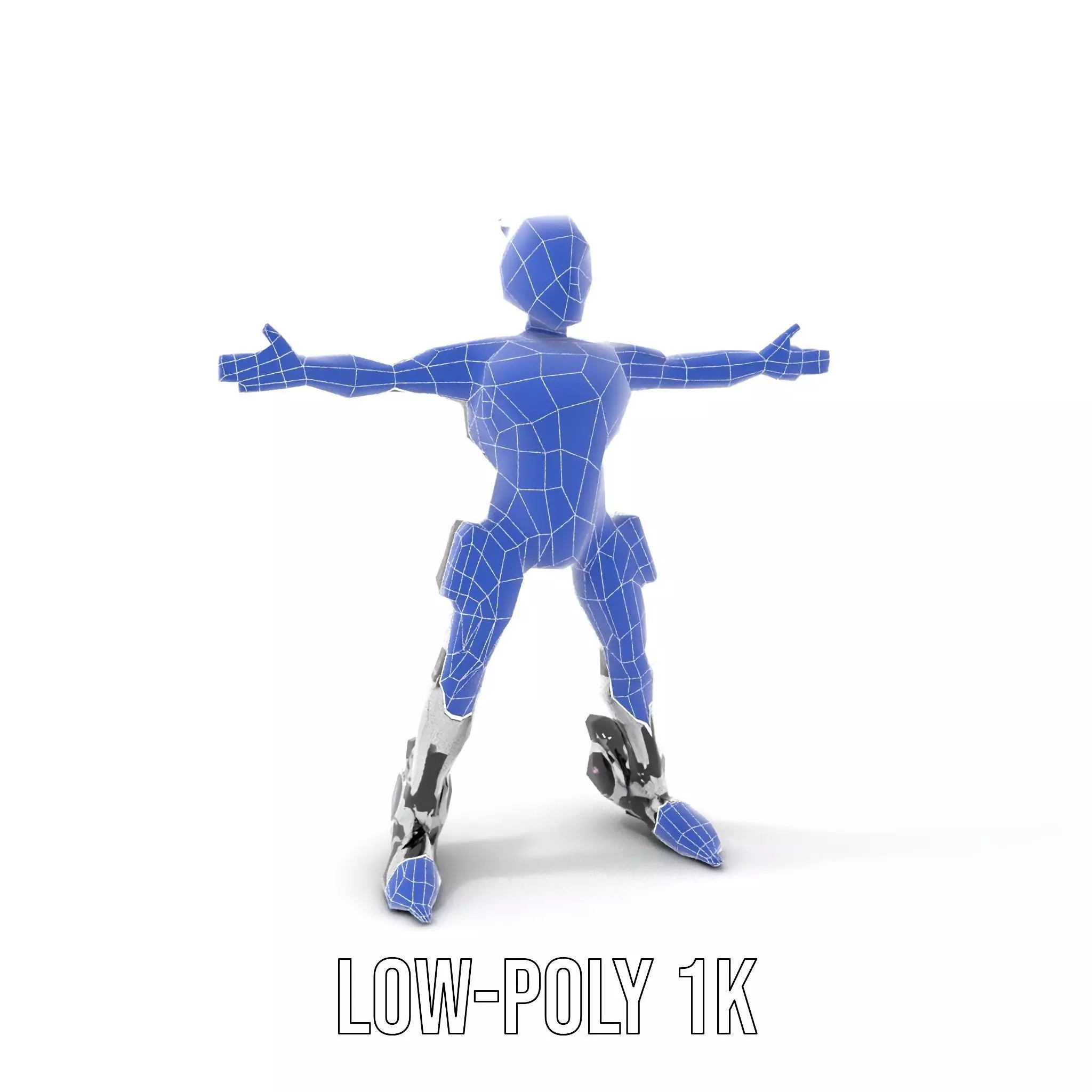 Futuristic Humanoid Robot model pack Low-poly 3D model_13