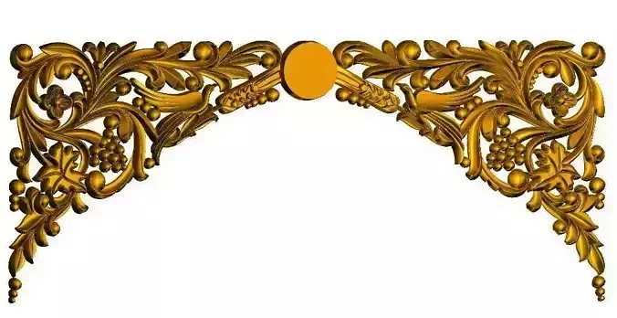 Baroque Floral Corner-Top Design