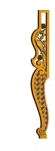 Ornate chair-table leg