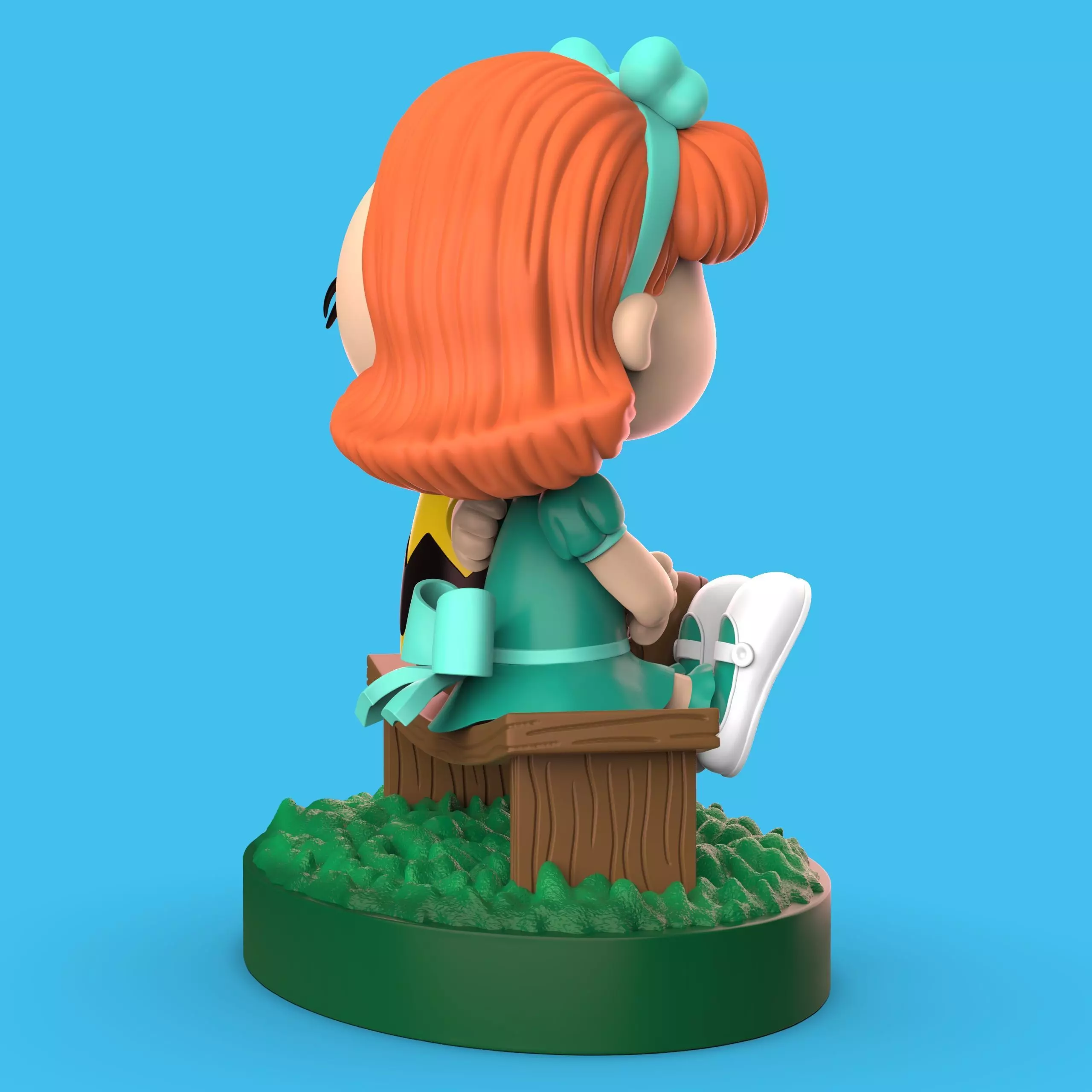 CHARLIE BROWN AND PEGGY JEAN 3D print model_2