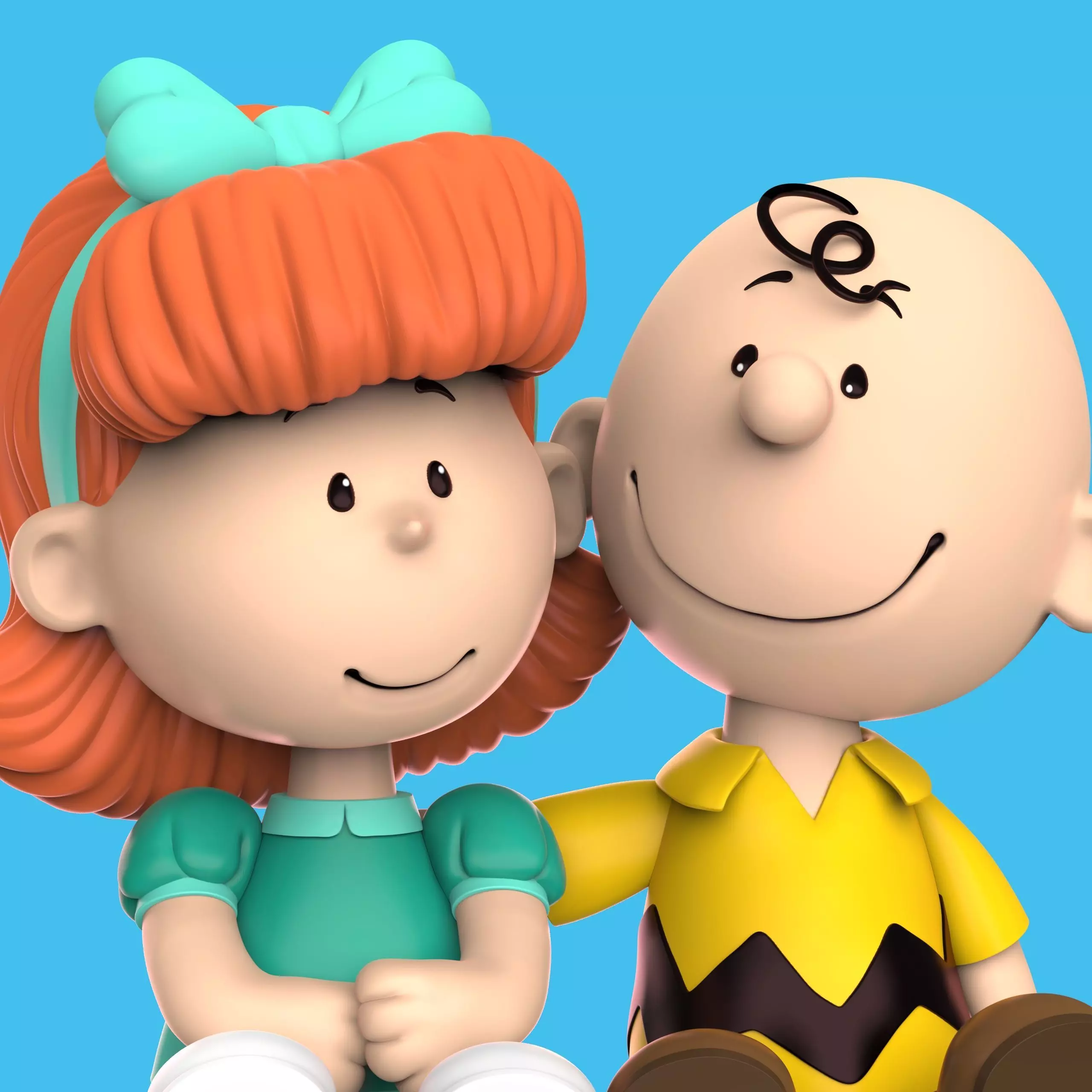 CHARLIE BROWN AND PEGGY JEAN 3D print model_5
