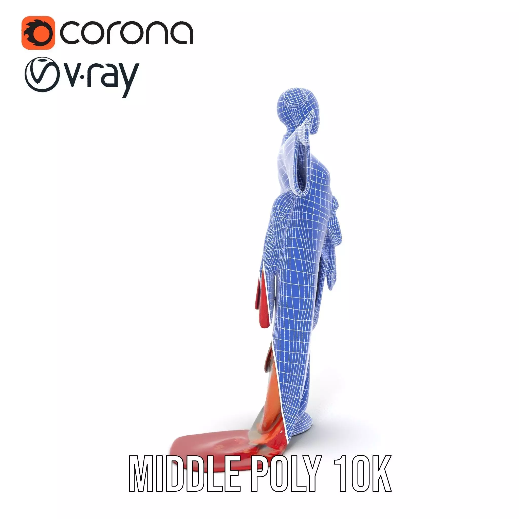 Elegant Kimono Attire model pack Low-poly 3D model_14